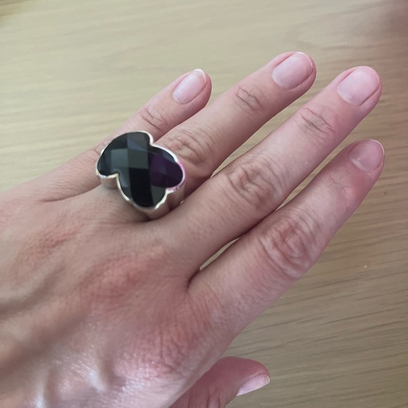 Tous Onyx Silver Ring - Picture 3 of 3